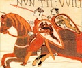 Figure 8: Norman 'kite' shields in the Bayeux Tapestry.