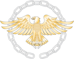 Figure: the 'Eagle and Chain' badge